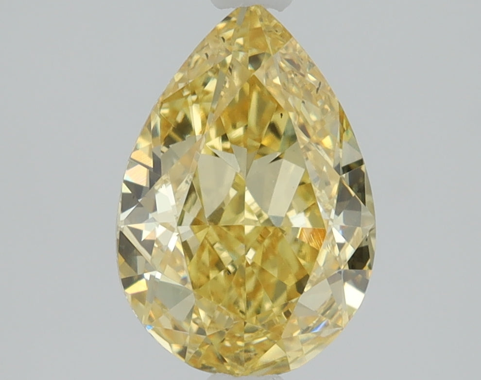 1.25 CT Pear Diamond YELLOW VS2