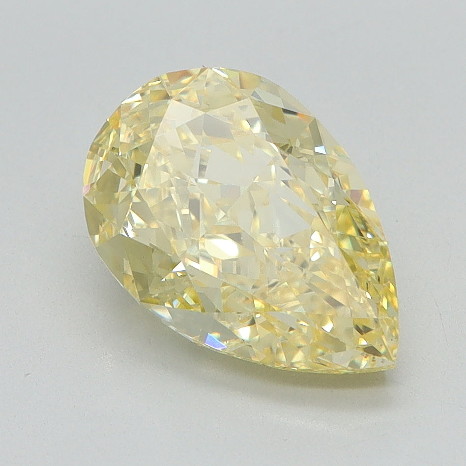 2.09 CT Pear Diamond YELLOW VS1