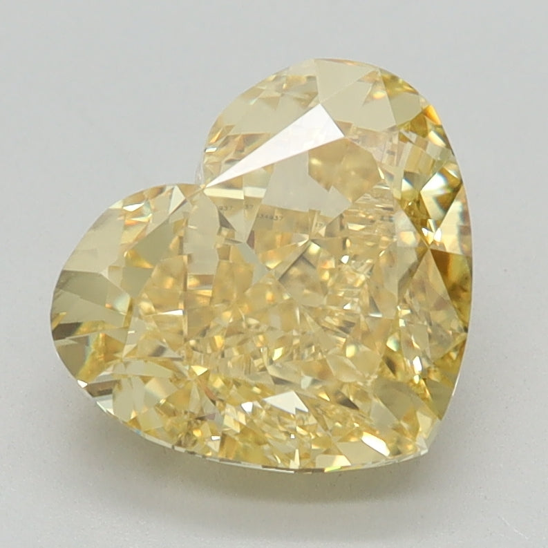 2.08 CT Heart Diamond YELLOW VS1