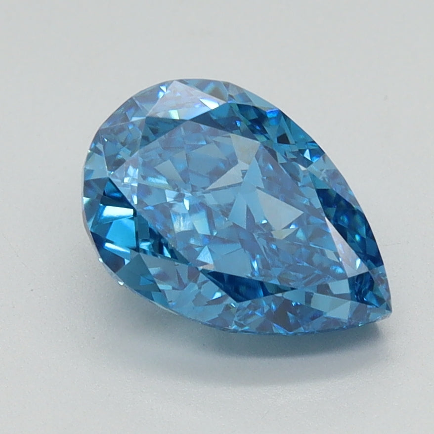 1.63 CT Pear Diamond BLUE VS1
