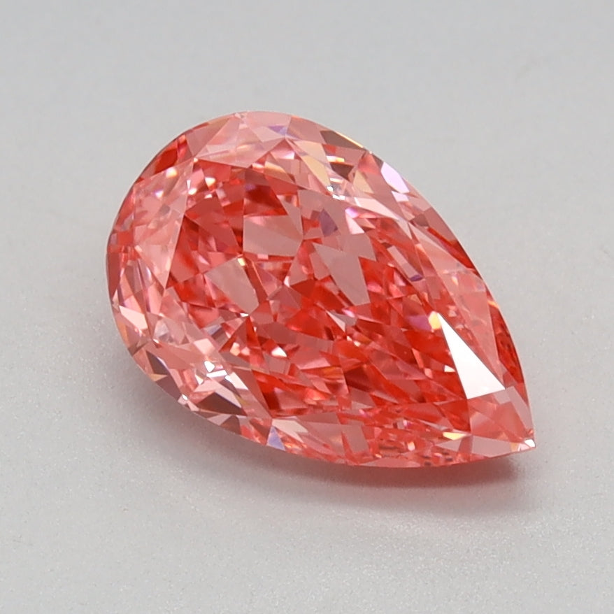 1.06 CT Pear Diamond PINK VVS2
