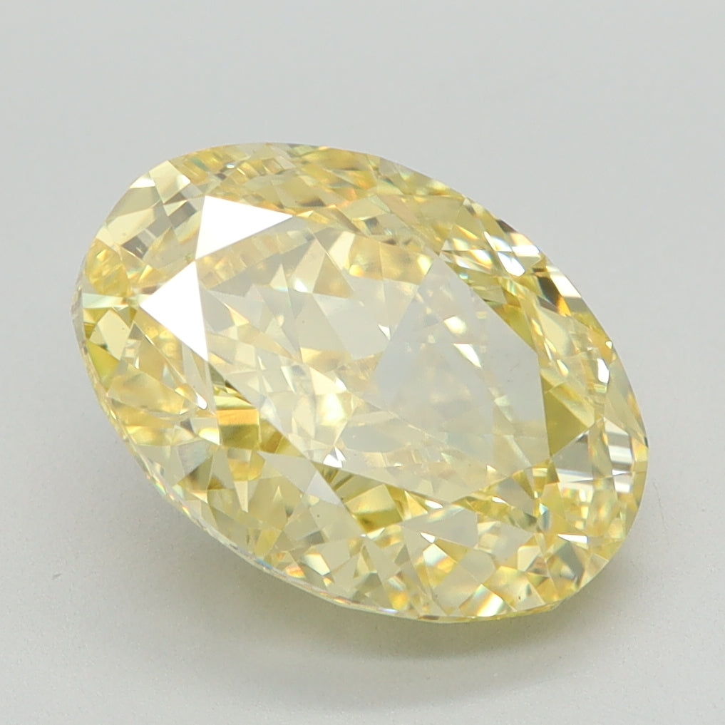 3.5 CT Oval Diamond YELLOW VS1