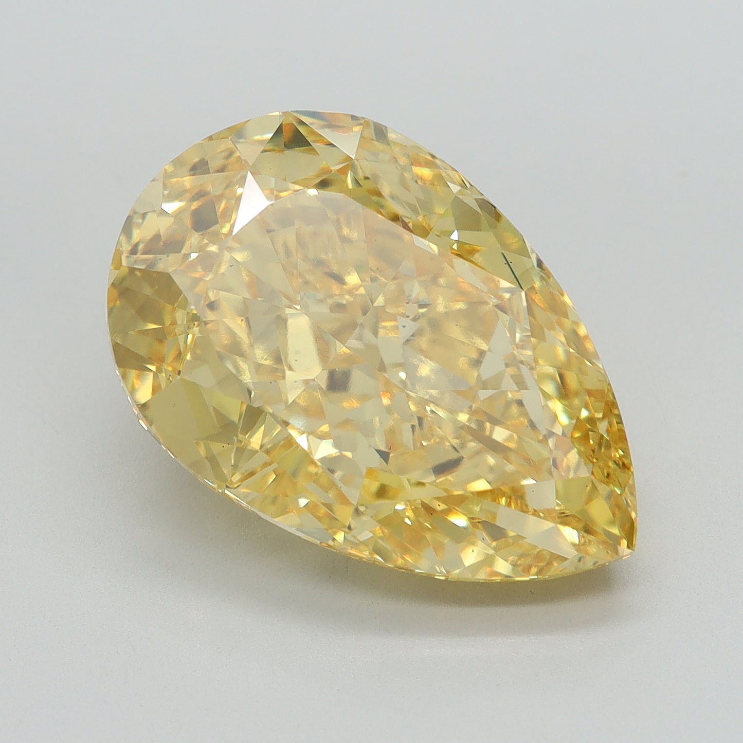 8.09 CT Pear Diamond YELLOW VS1