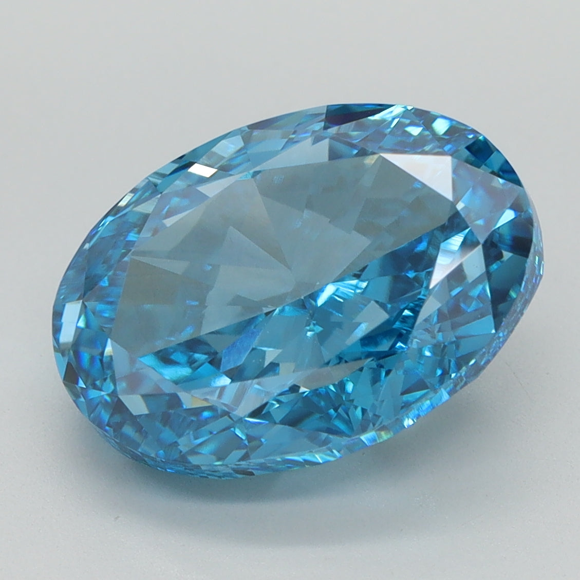 5.03 CT Oval Diamond BLUE VVS2
