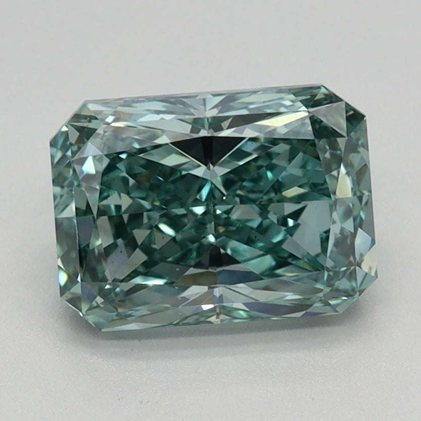1.52 CT Radiant Diamond GREEN VS1