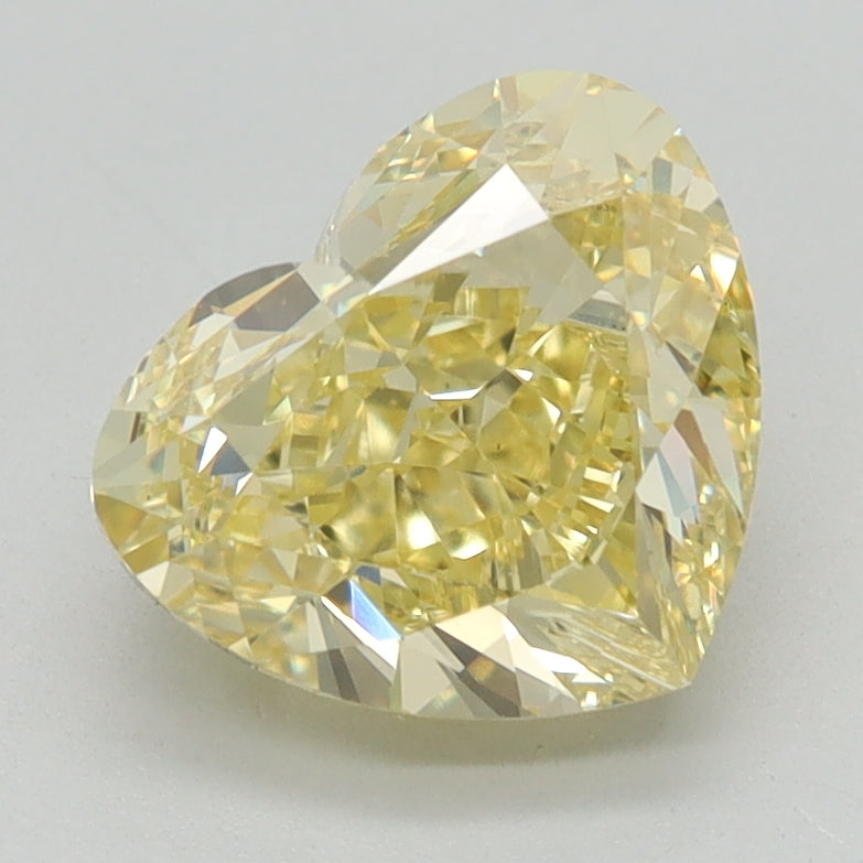 2.01 CT Heart Diamond YELLOW VS1