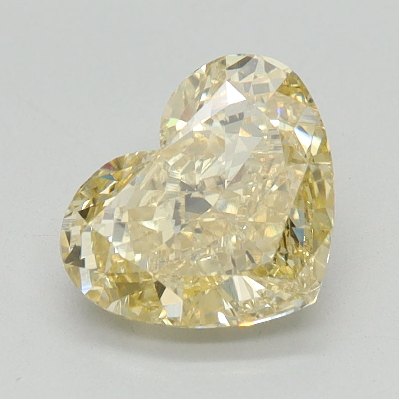 1.34 CT Heart Diamond YELLOW VS1