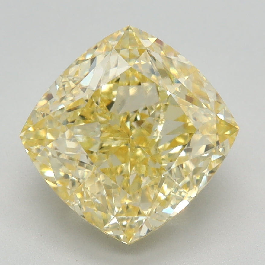 2.65 CT Cushion Diamond YELLOW VS1