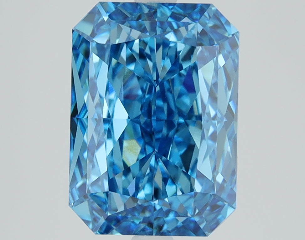 4.09 CT Radiant Diamond BLUE VS1