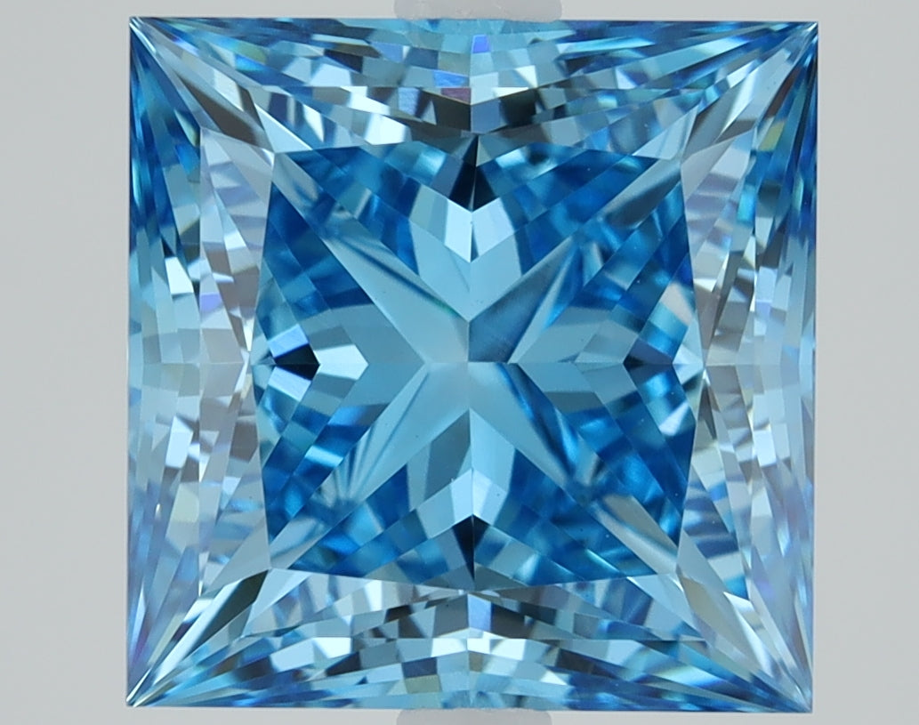 3.04 CT Princess Diamond BLUE VVS2
