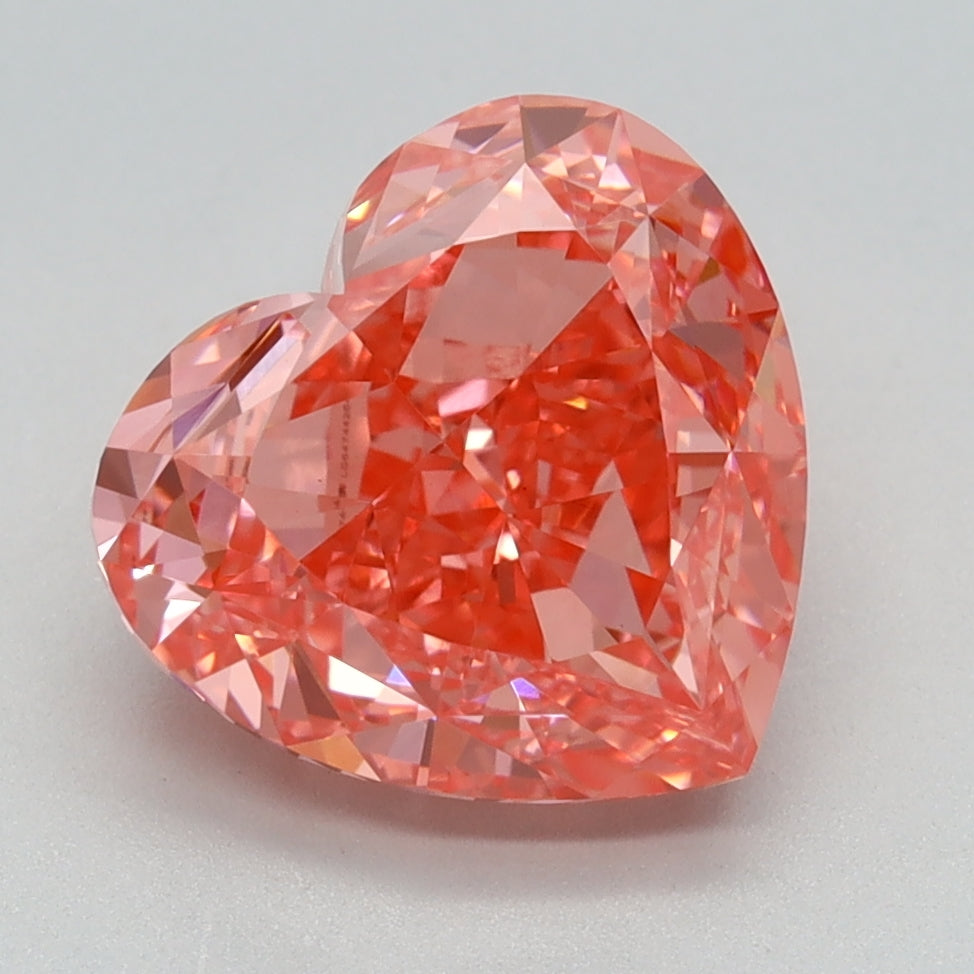 3.27 CT Heart Diamond PINK VVS2