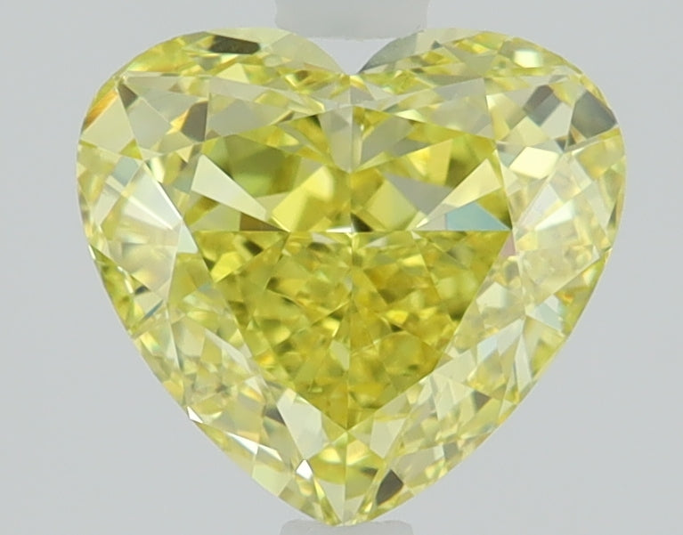 1.5 CT Heart Diamond YELLOW VS1