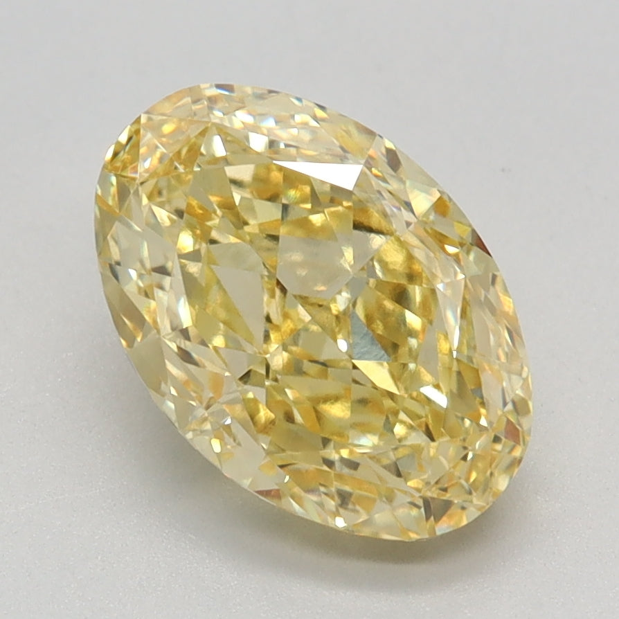 2.24 CT Oval Diamond YELLOW VVS2