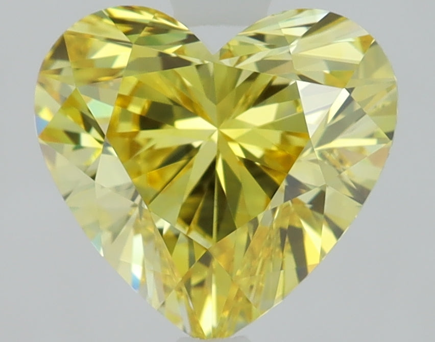 1.58 CT Heart Diamond YELLOW VVS2