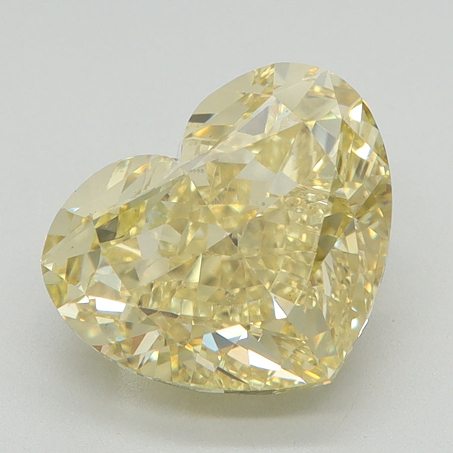 3.01 CT Heart Diamond YELLOW VS2