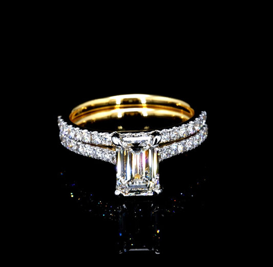 2.91CT Certified Lab-Grown Diamond Engagement Ring in 14K