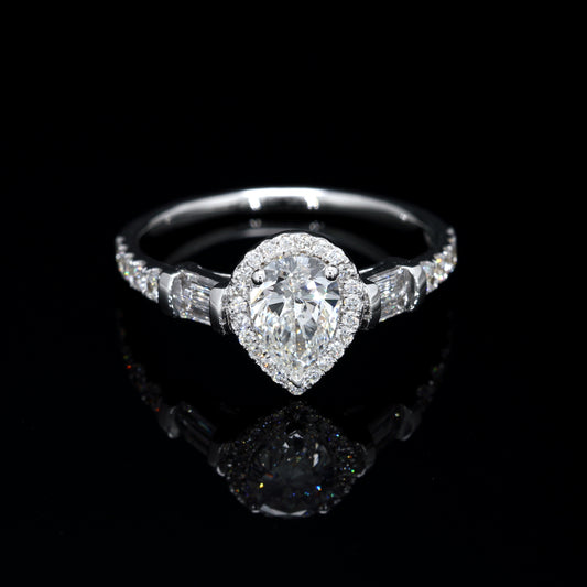 1.35W Certified Lab-Grown Diamond Engagement Ring in 14K