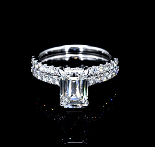 4.28CT Certified Lab-Grown Diamond Engagement Ring in 14K