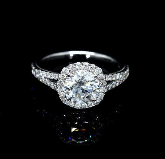 1.58W Certified Lab-Grown Diamond Engagement Ring in 14K