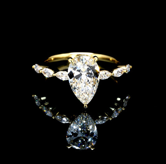 2.49CT Certified Lab-Grown Diamond Engagement Ring in 14K