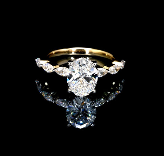 2.89W Certified Lab-Grown Diamond Engagement Ring in 14K