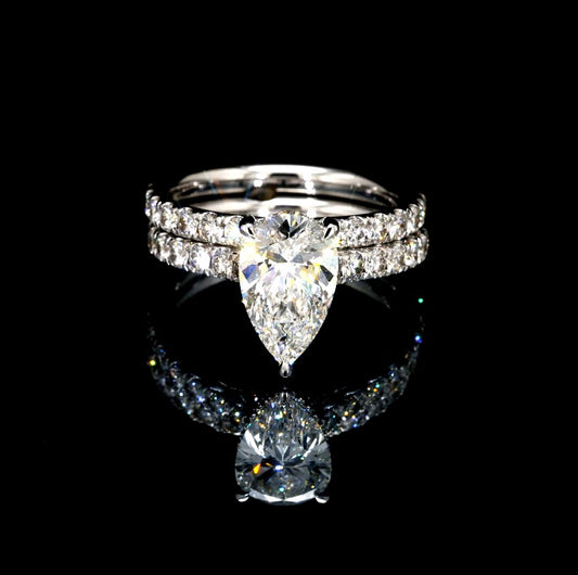 3.35CT Certified Lab-Grown Diamond Engagement Ring in 14K