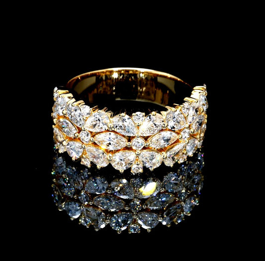 3.31CT Certified Lab-Grown Diamond Engagement Ring in 14K