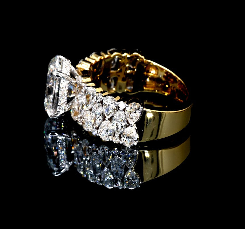 5.69CT Certified Lab-Grown Diamond Engagement Ring in 14K