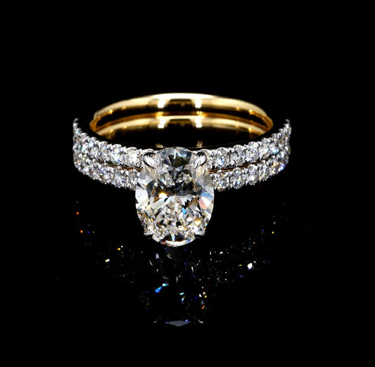 2.75CT Certified Lab-Grown Diamond Engagement Ring in 14K