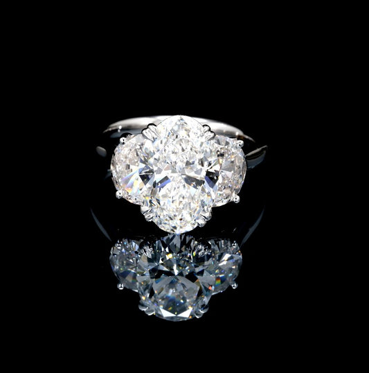 5.95CT Certified Lab-Grown Diamond Engagement Ring in 14K