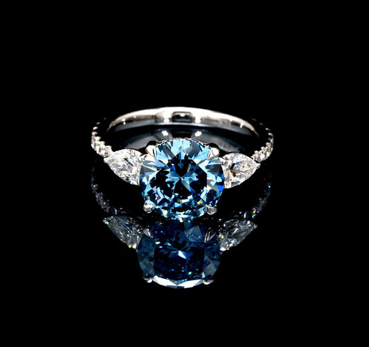 4.19CT Certified Lab-Grown Diamond Engagement Ring in 14K