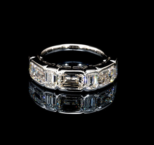 3.93CT Certified Lab-Grown Diamond Engagement Ring in 14K