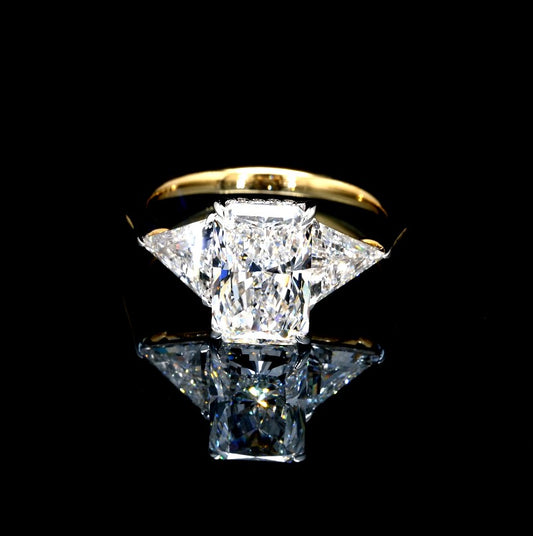 4.55CT Certified Lab-Grown Diamond Engagement Ring in 14K