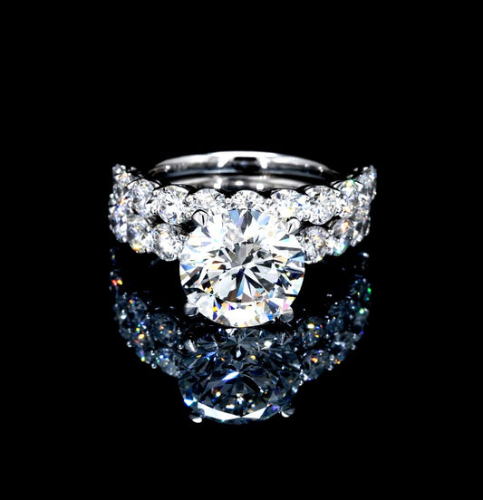 7.60CT Certified Lab-Grown Diamond Engagement Ring in 14K