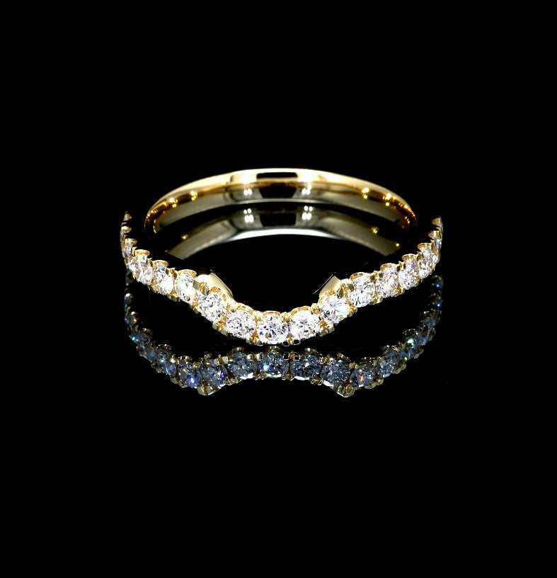 0.58W Certified Lab-Grown Diamond Engagement Ring in 14K