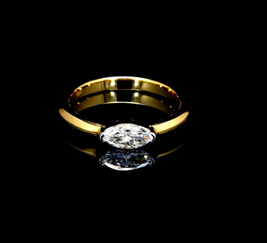 0.44W Certified Lab-Grown Diamond Engagement Ring in 14K.