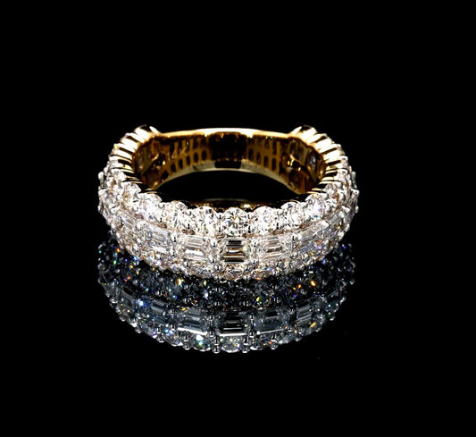 4.05CT Certified Lab-Grown Diamond Engagement Ring in 14K