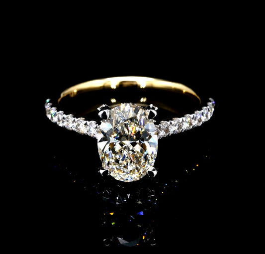 2.70CT Certified Lab-Grown Diamond Engagement Ring in 14K