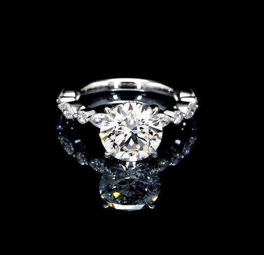 4.48CT Certified Lab-Grown Diamond Engagement Ring in 14K