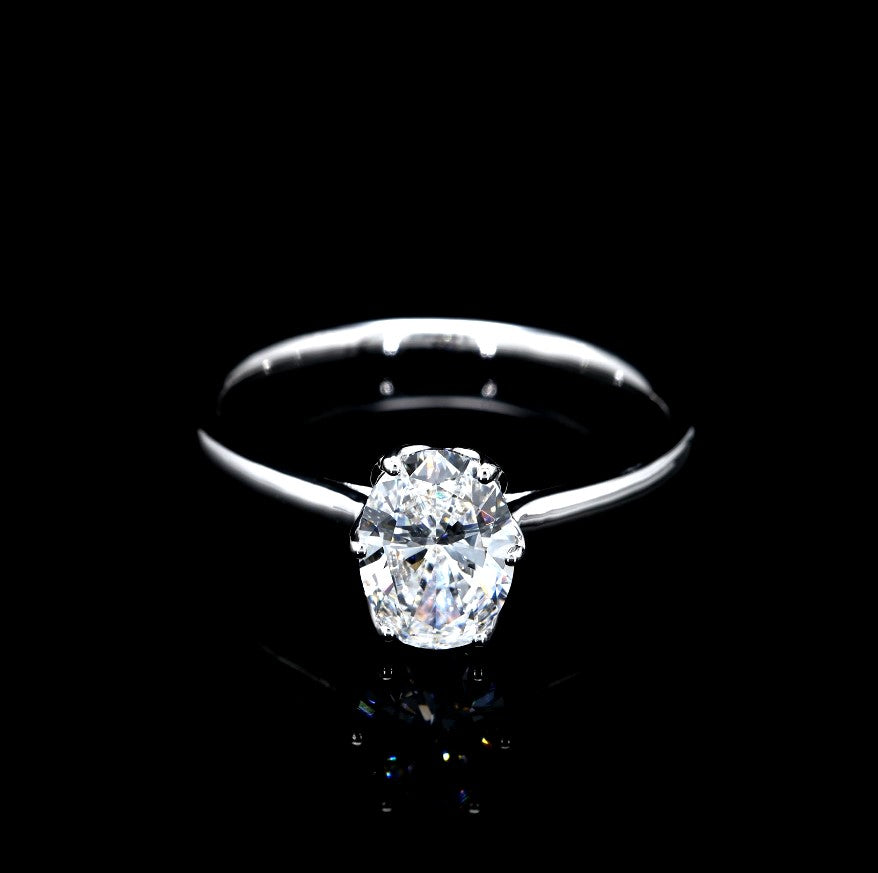 1.10CT Certified Lab-Grown Diamond Engagement Ring in 14K