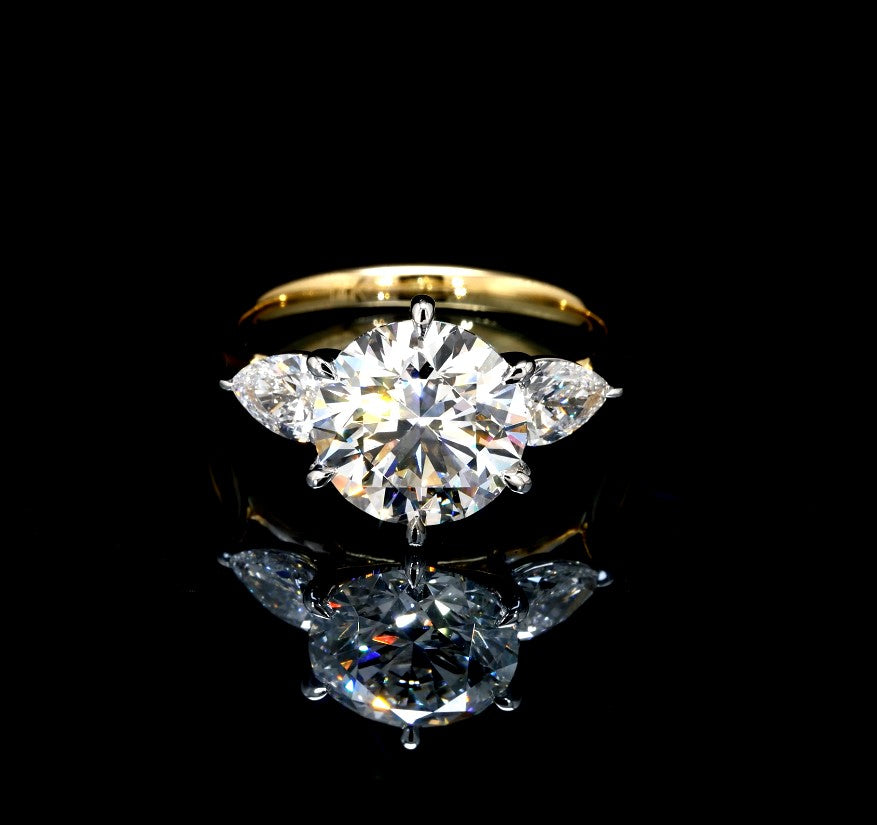 4.23CT Certified Lab-Grown Diamond Engagement Ring in 14K