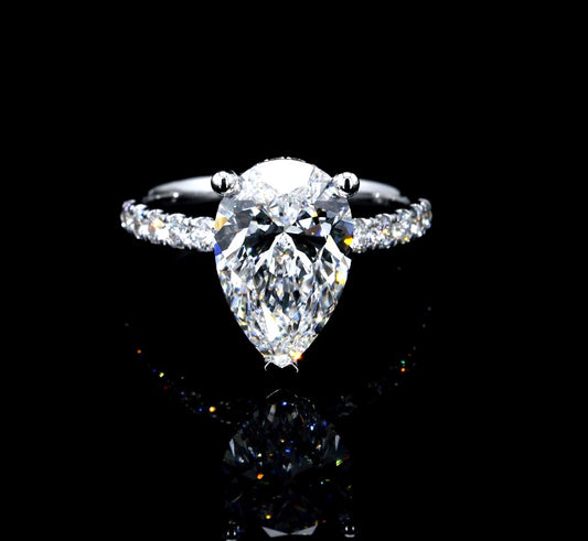 4.65CT Certified Lab-Grown Diamond Engagement Ring in 14K