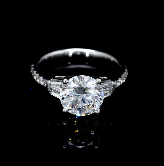 2CT Certified Lab-Grown Diamond Engagement Ring in 14K