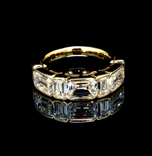 6.09CT Certified Lab-Grown Diamond Engagement Ring in 14K