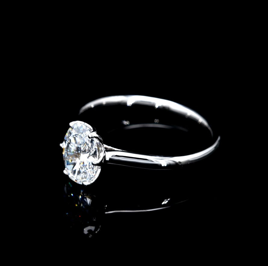 1.10CT Certified Lab-Grown Diamond Engagement Ring in 14K