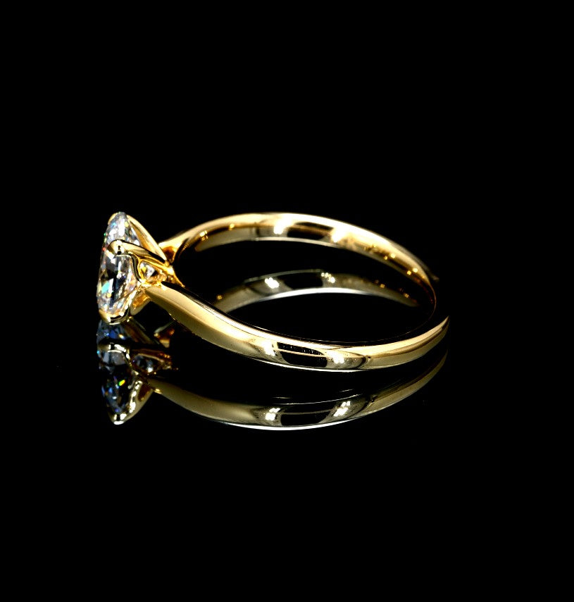 1.01W Certified Lab-Grown Diamond Engagement Ring in 14K