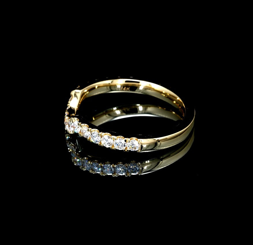 0.58W Certified Lab-Grown Diamond Engagement Ring in 14K