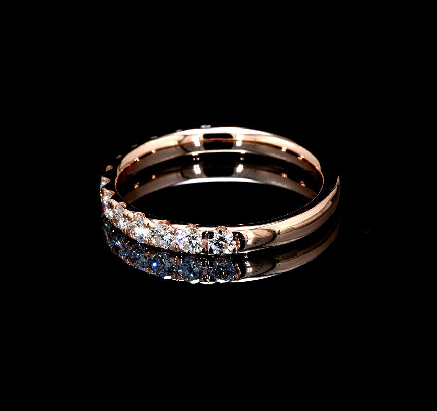 0.74W Certified Lab-Grown Diamond Engagement Ring in 14K