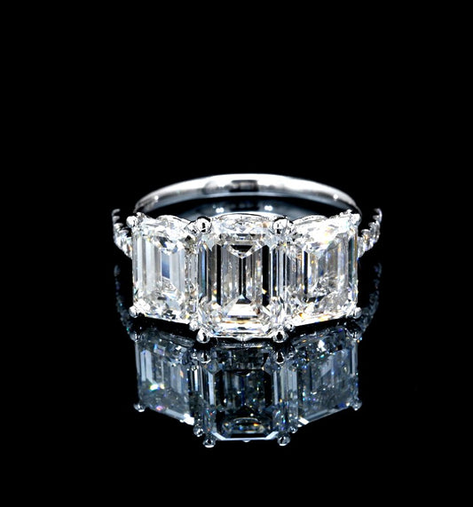 6.17CT Certified Lab-Grown Diamond Engagement Ring in 14K