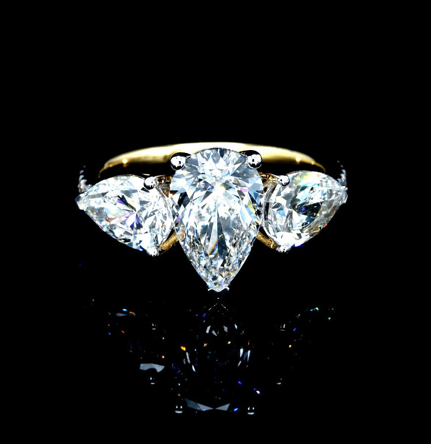 4.40CT Certified Lab-Grown Diamond Engagement Ring in 14K